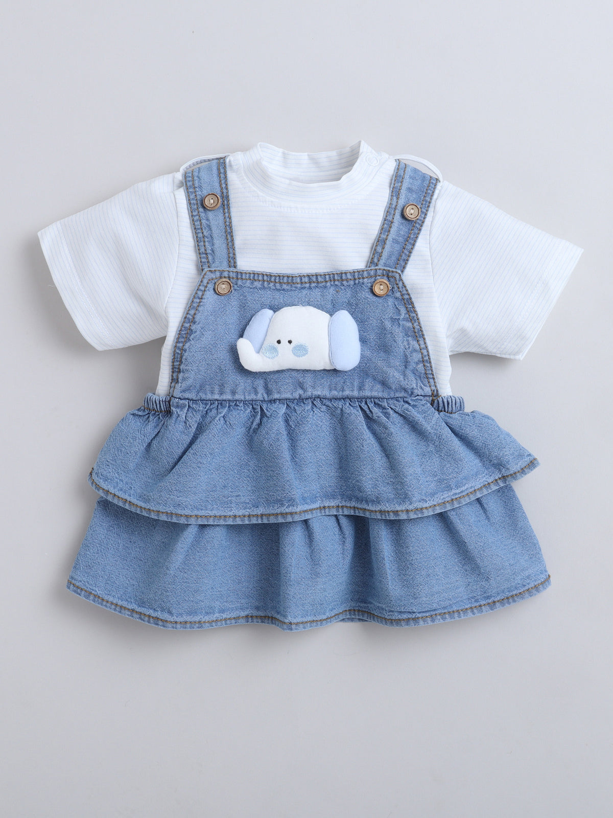 GIRLS DRESS   MM-611 DARK BLUE
