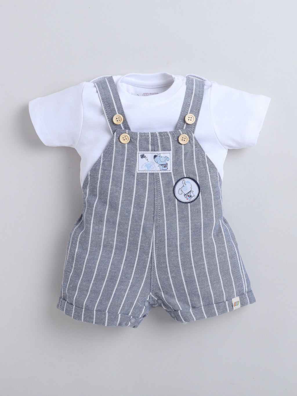 BOYS 2 PC SET T-Shirt   MM-152 Navy